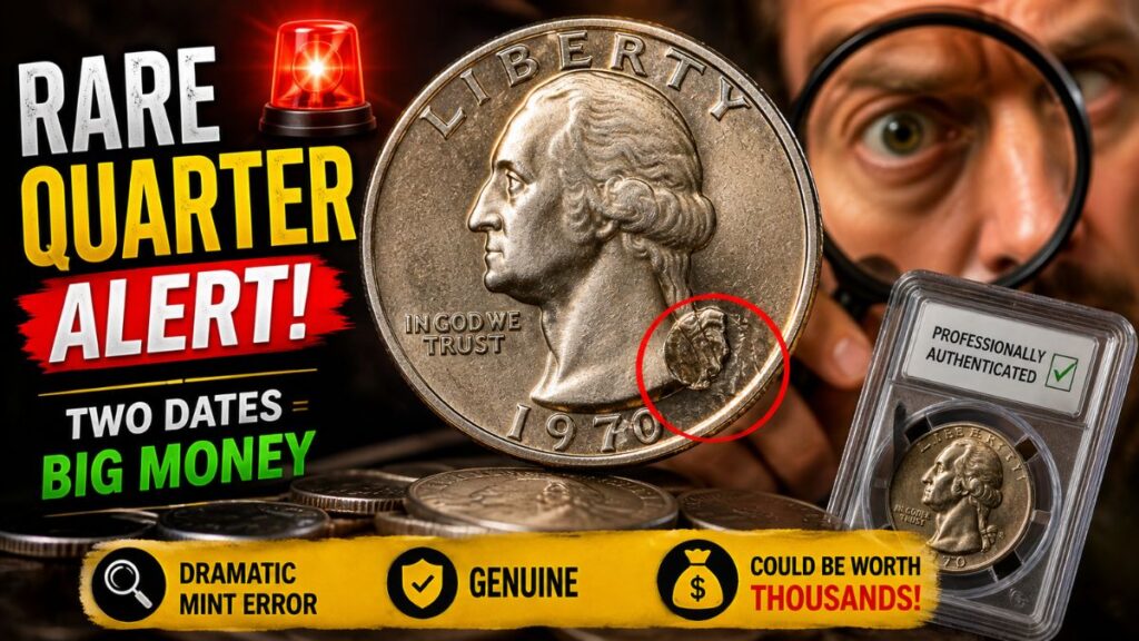 Rare Quarter Alert: Two Dates Could Mean Big Money If This Dramatic Mint Error Is Genuine and Professionally Authenticated Correctly