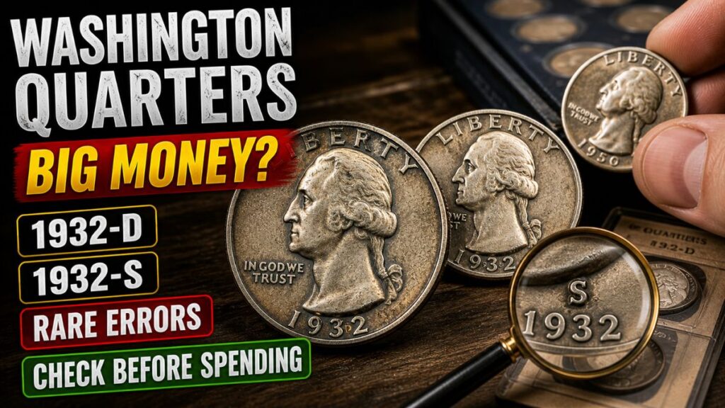 Washington Quarters Worth Big Money? Check These Dates, Mint Marks, Rare Varieties, and Valuable Errors Before Spending Your Next 25-Cent Coin