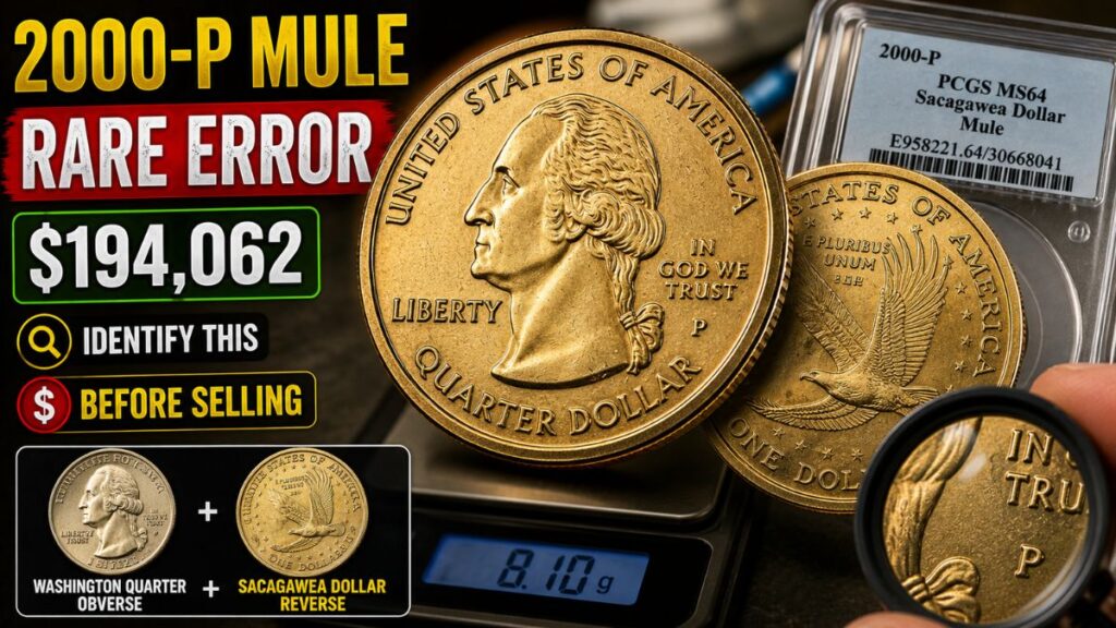 Sacagawea Dollar: The Rare 2000-P Mule Error, Key Identification Clues, Auction Values, and What Collectors Should Know Before Selling Today