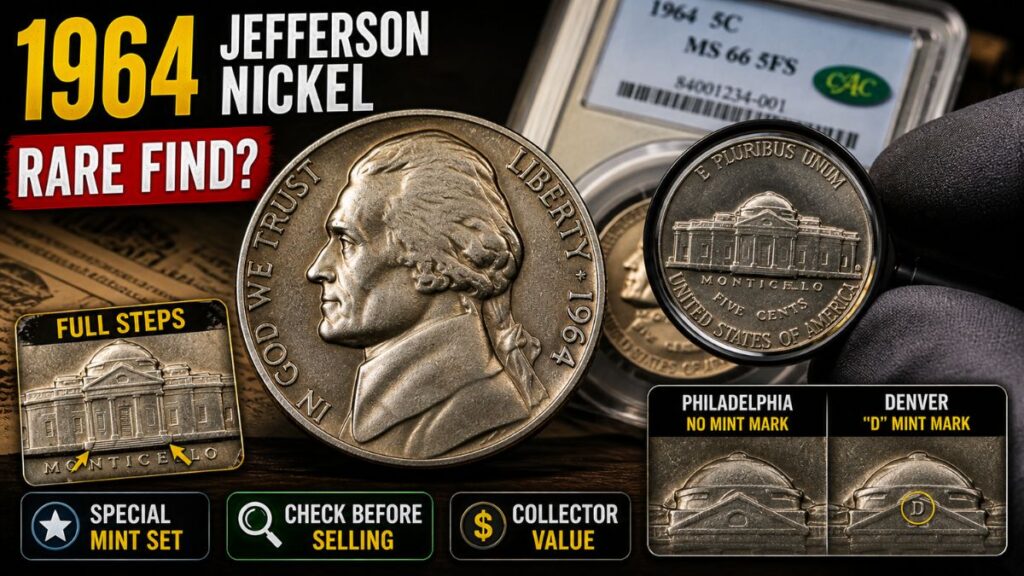 Rare 1964 United States Jefferson Nickel Found: What Makes This Vintage Coin Valuable and What Collectors Should Know Before Selling