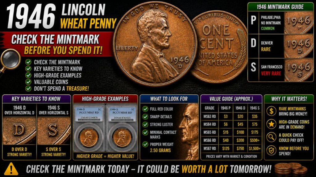 1946 Lincoln Wheat Penny: Check the Mintmark Before You Spend It