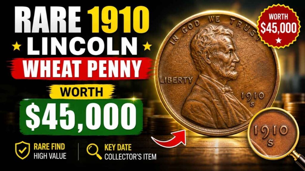 Rare 1910 Lincoln Wheat Penny Worth $45,000 – United States Coin Collectors’ Mystery Find