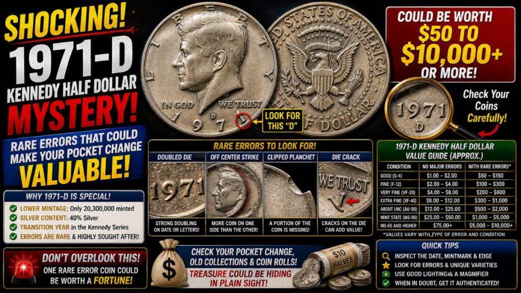Shocking 1971-D Kennedy Half Dollar Mystery: Rare Errors That Could Make Your Pocket Change Valuable